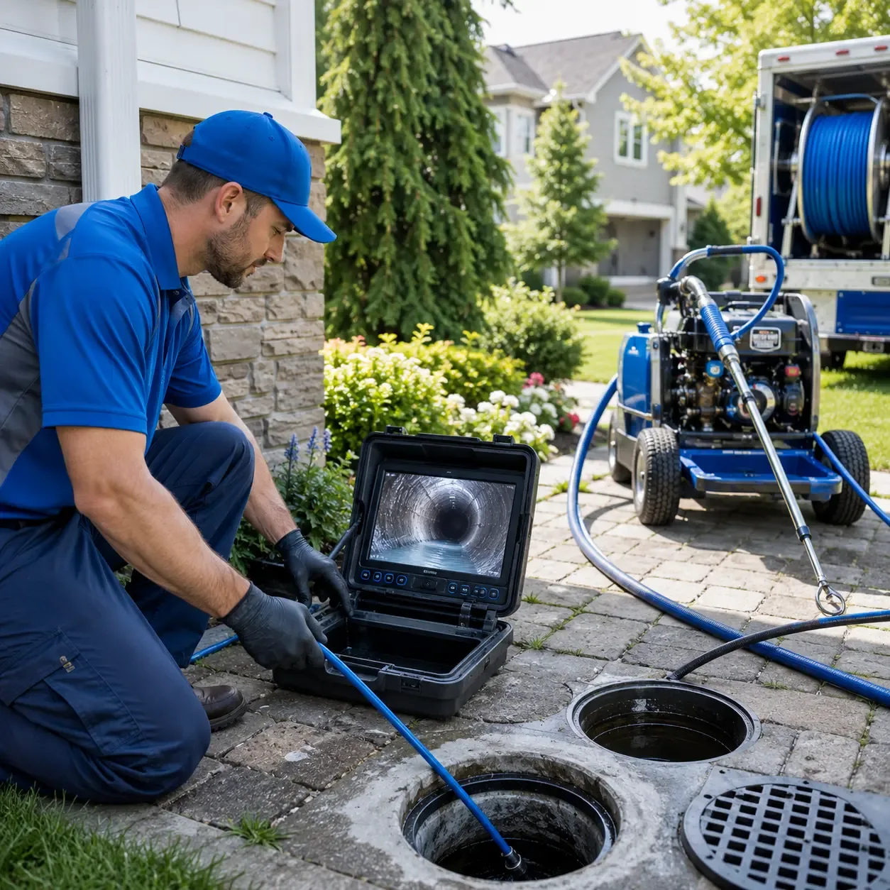 Outdoor drain cleaning professionals serving Collins, GA
