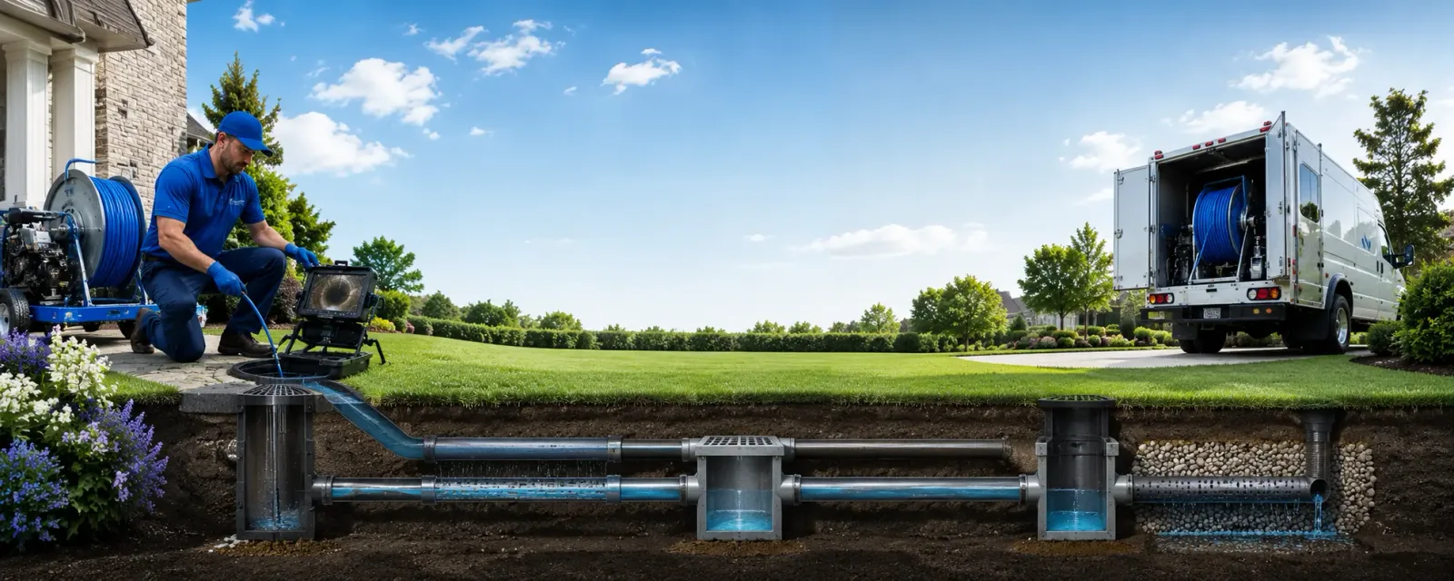 Outdoor drain cleaning information for Collins, GA